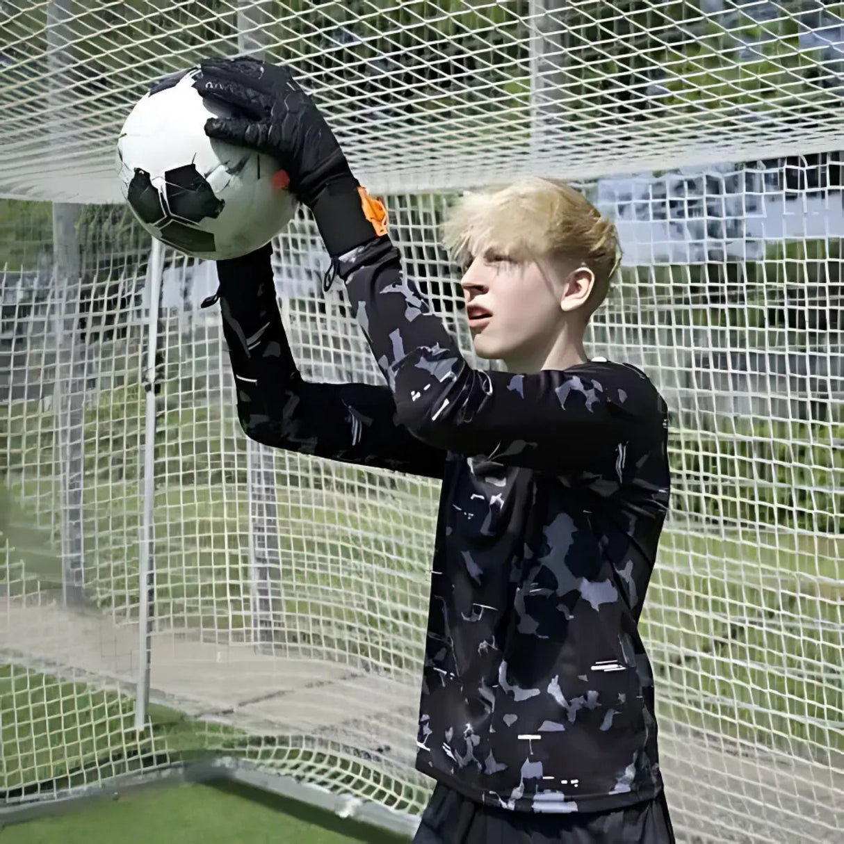 Trikot Black Camou Protection Torwarttrikot Gr. 140 Fussball Shirt