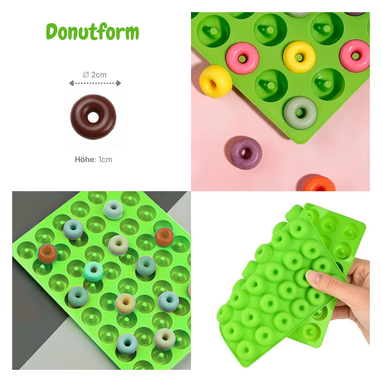 6er-Set Silikonform Schokoladenform Backform Geleeform Bonbonform