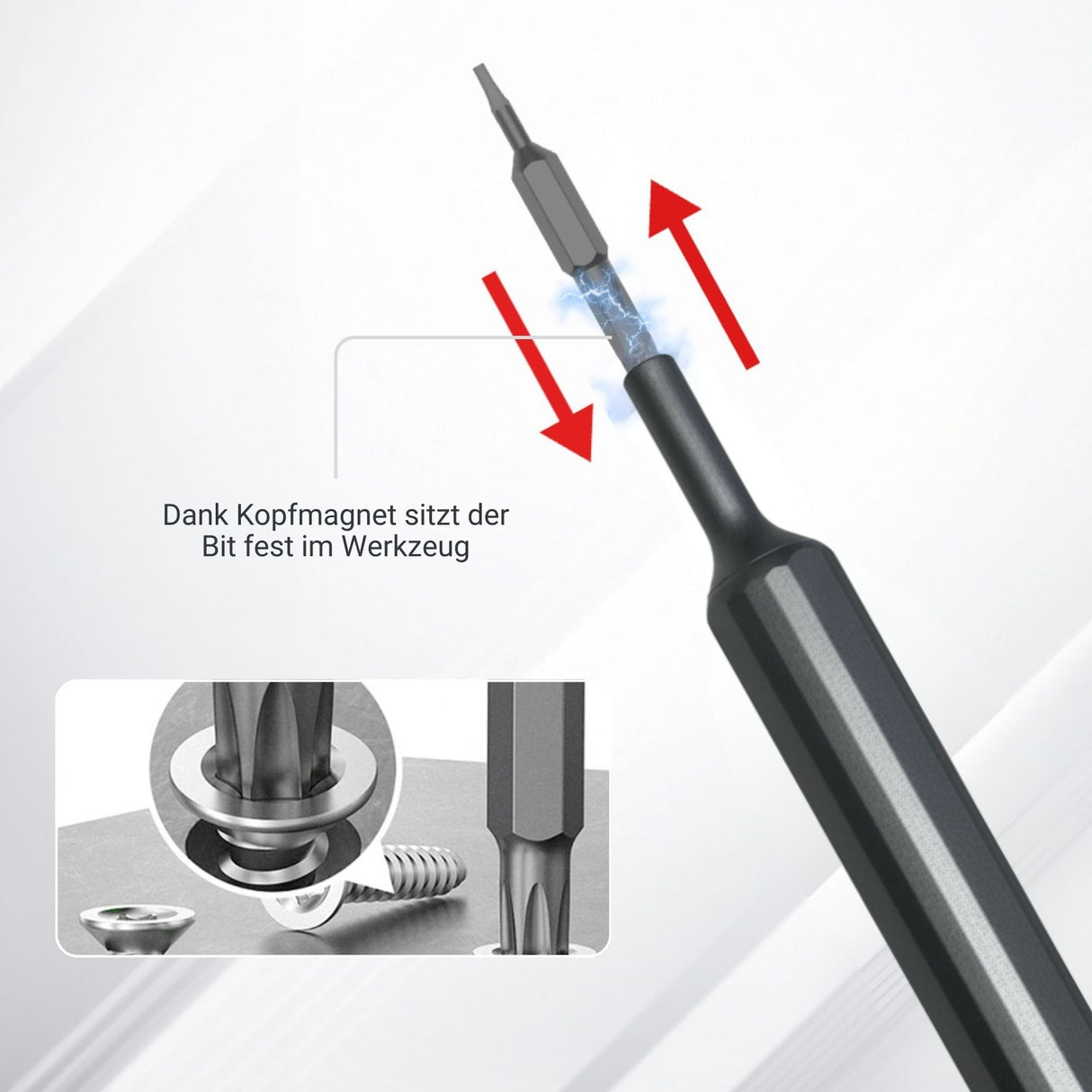 39-tlg. Schraubendreher-Set mit magnetischen Bits Schraubenzieher