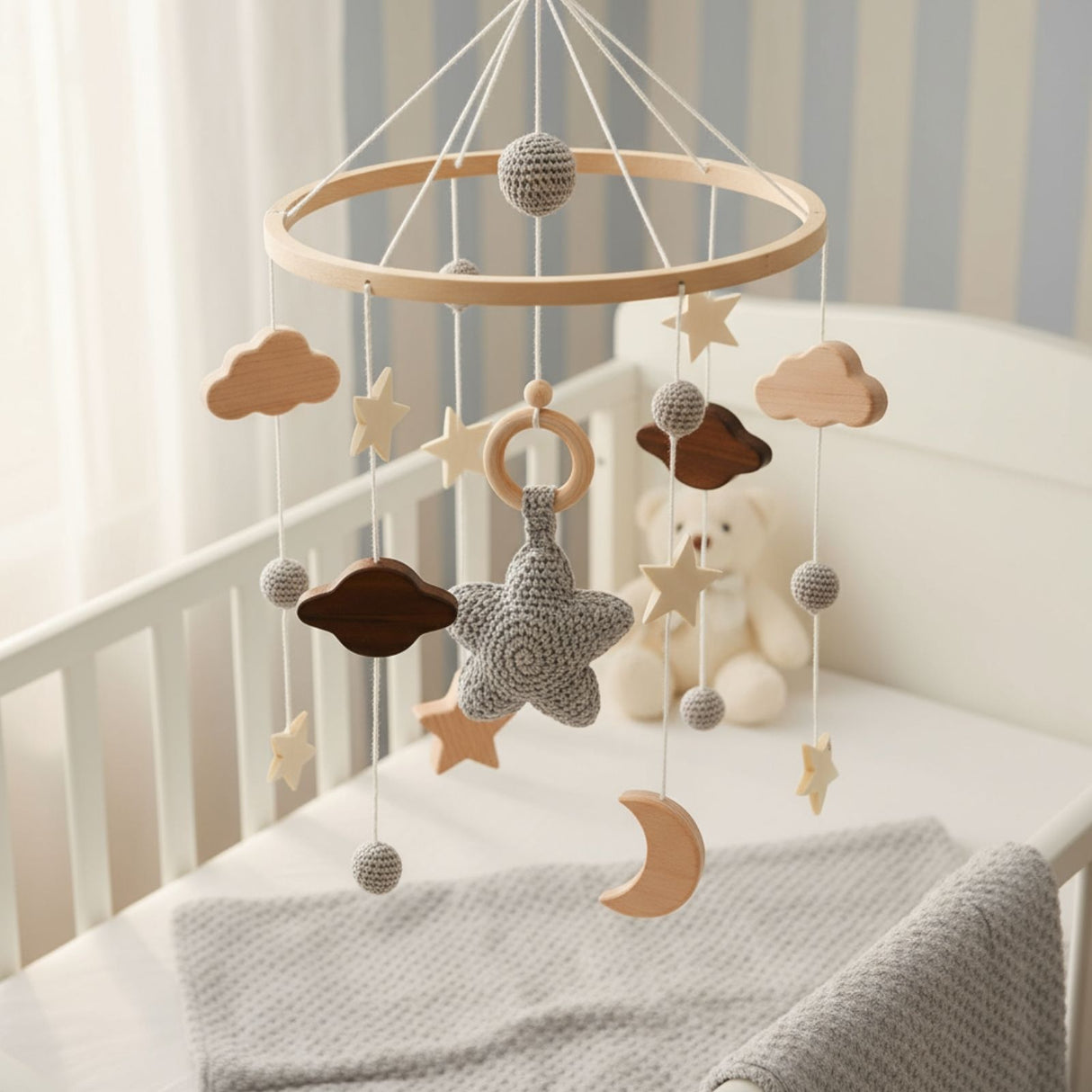 Babymobile Stern Hängemobile Mobile Babyspielzeug Schlafmobile