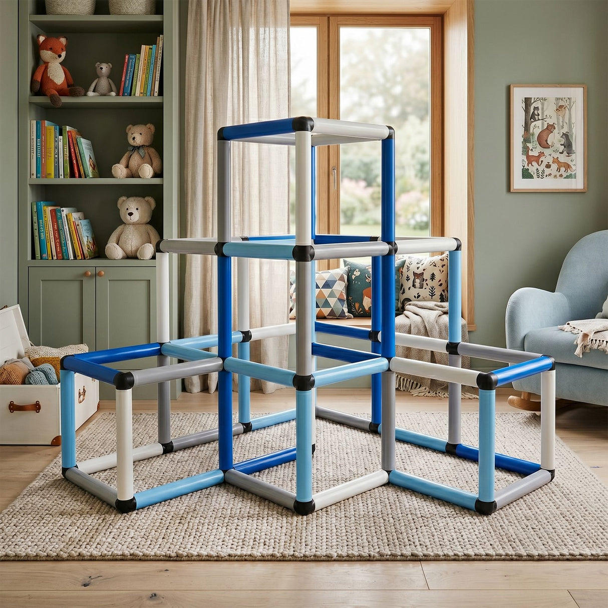 Klettergerüst für Kinder Kletterturm Spielturm Kletterpyramide