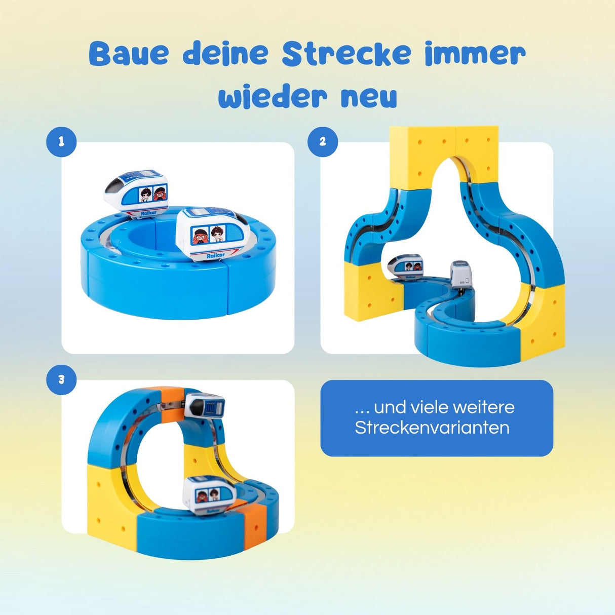 86-tlg. Magnet-Zugbahn Magnetische Rennstrecke Rennbahn Zugstrecke