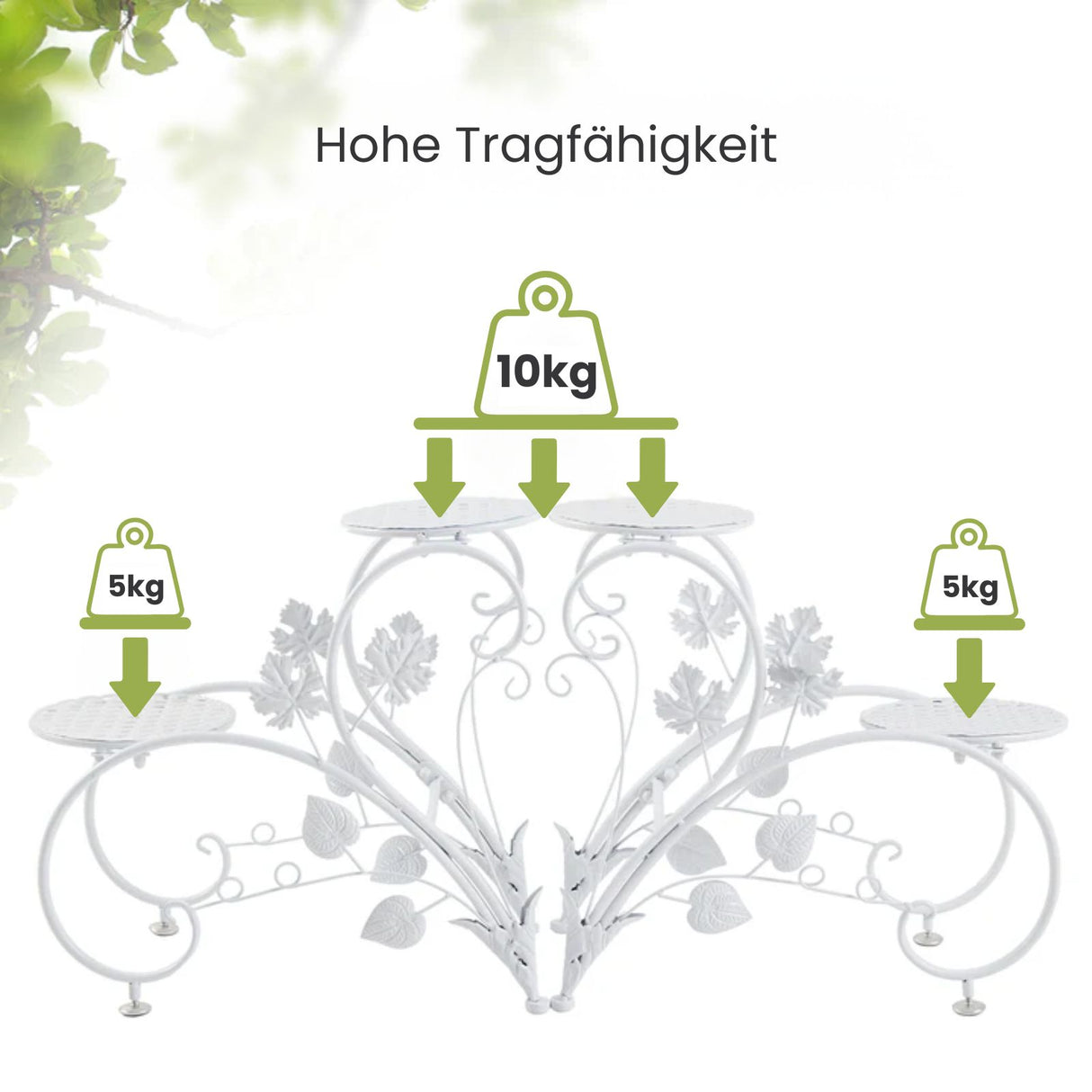 2-tlg. Blumenständer Blumentreppe Pflanzenregal Blumenetagere