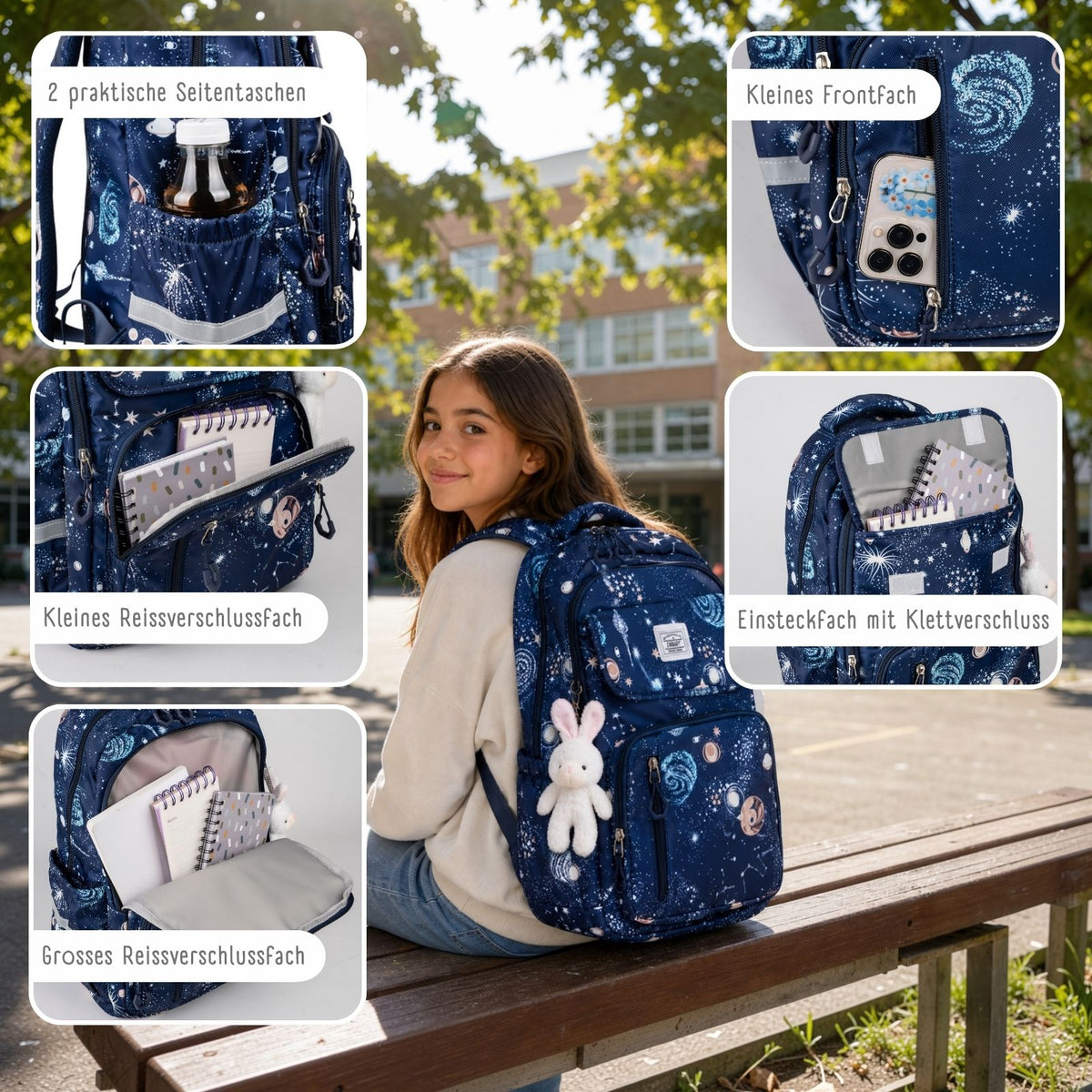 Schulrucksack Schulthek Schulranzen Primarschul-Rucksack Schuelzgi