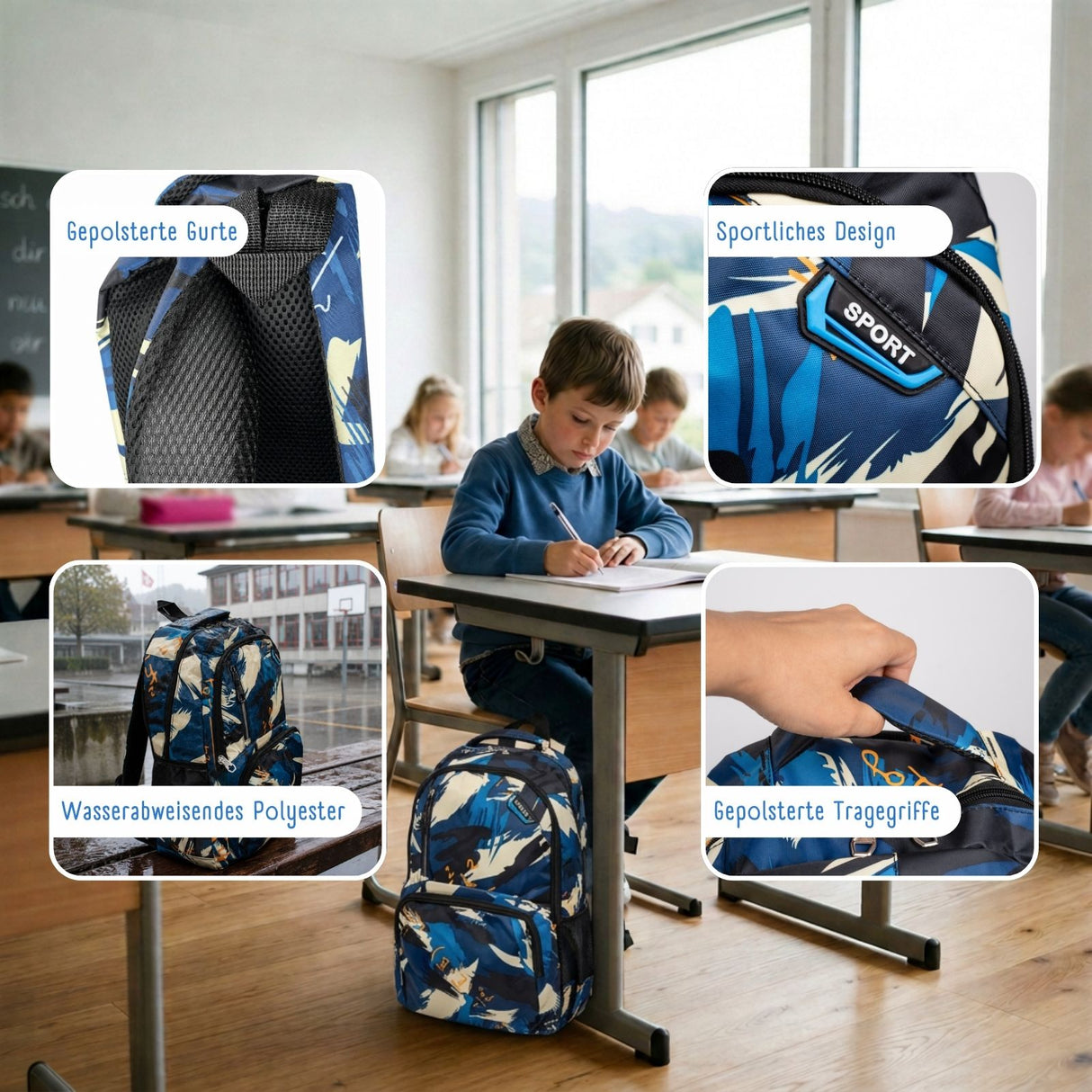 Schulrucksack Teenager-Rucksack Schuelzgi Schulranzen Schulthek