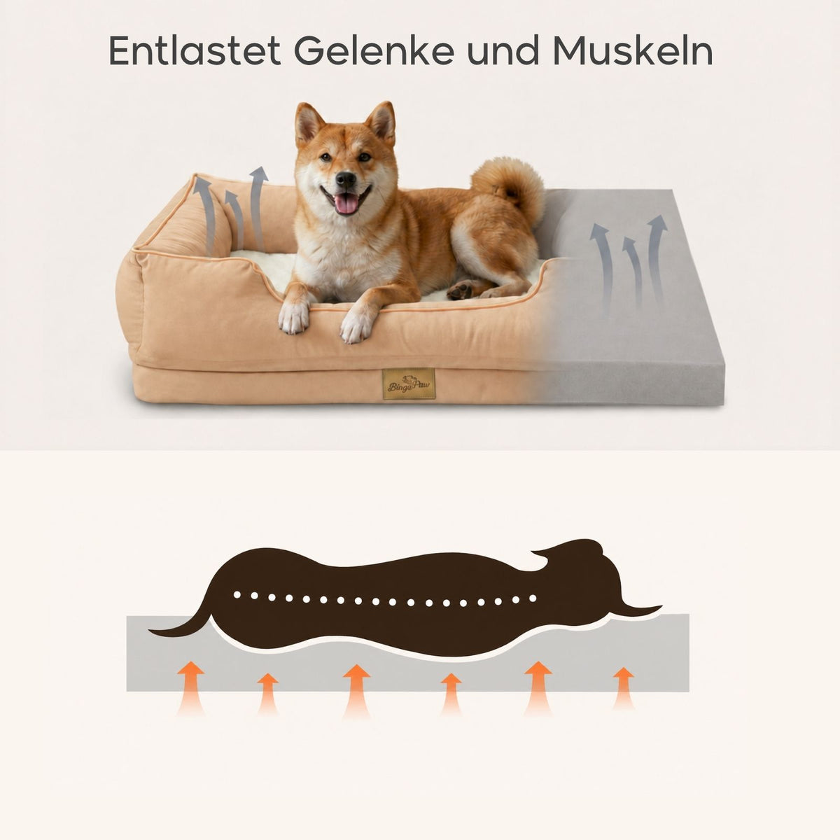 Haustierbett Grösse L Liegeplatz Hundebett Schlafplatz Kuschelbett