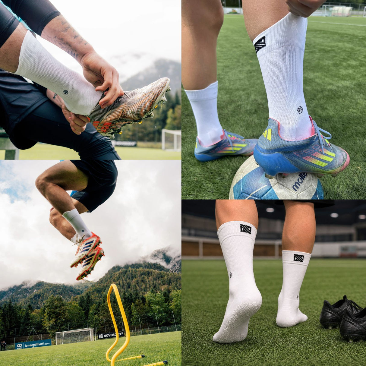 Fussballsocken Gr. 36-41 Fussballstrümpfe Grip Socken GripSoxx NX Weiss