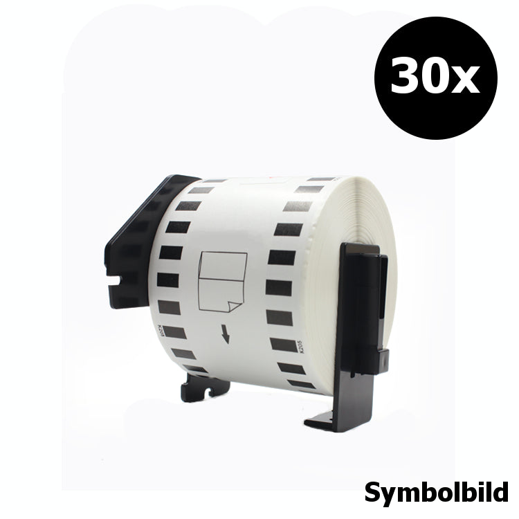 Kompatibel 17mm x 54mm Endlos Etikette Brother DK-11204