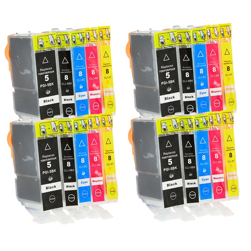 Alternative Tintenpatrone zu Canon PGI-5PGBK, CLI-8 CMYK