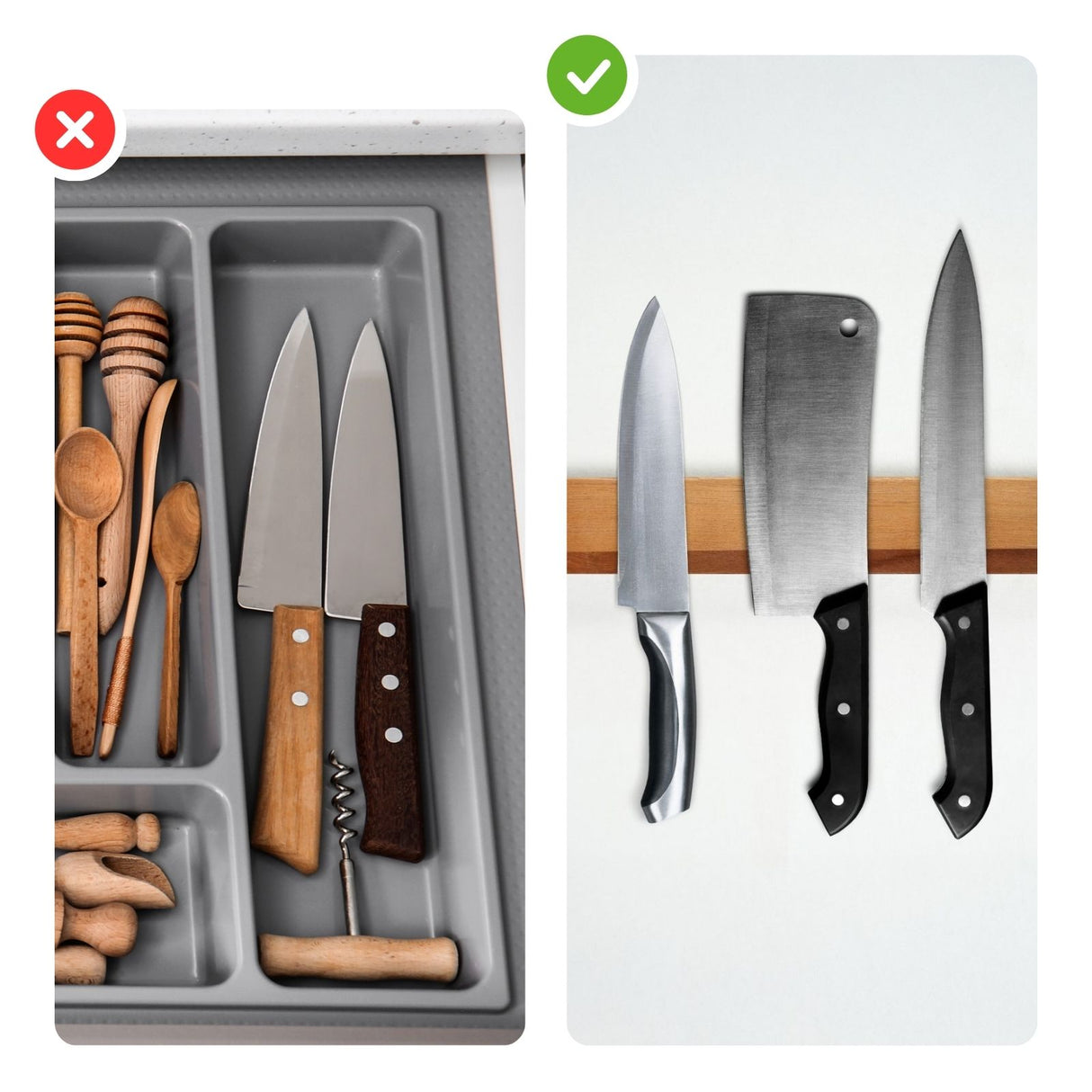 Messer-Leiste Magnetleiste Messerhalter magnetische Wandleiste