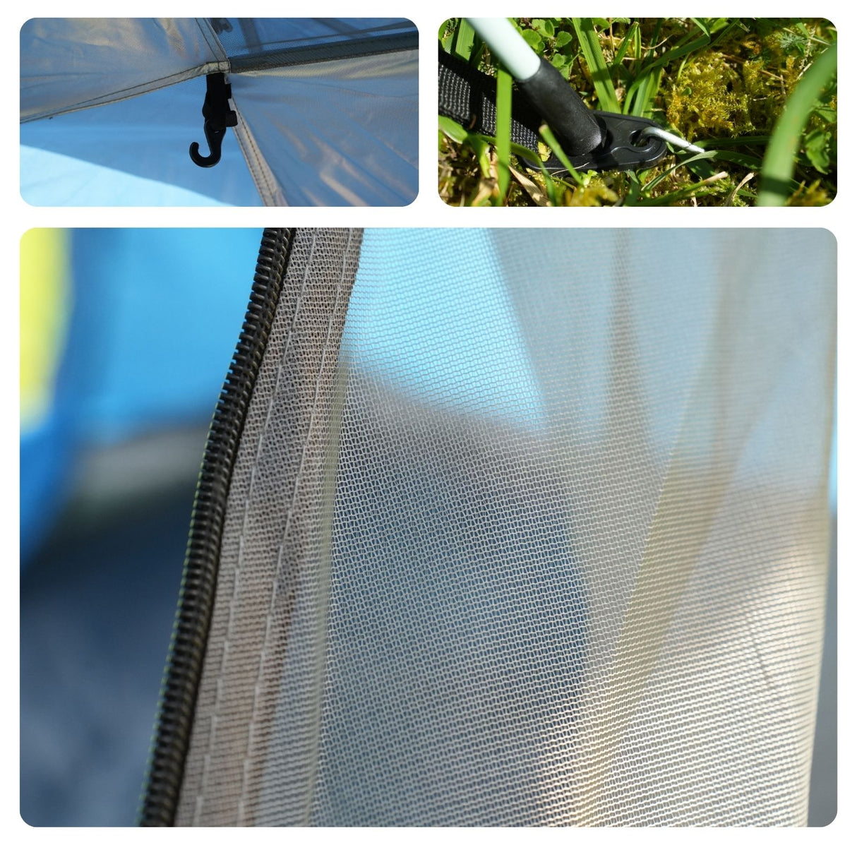 Quick-Up-Zelt für 3-4 Personen Campingzelt Automatikzelt Festivalzelt