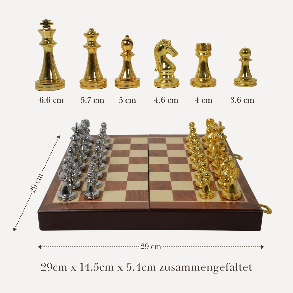 Schach Schachkoffer Schachbox Schachspiel-Koffer Schachbrett-Box