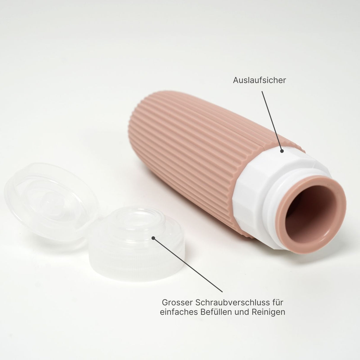 4er Set Squeeze-Flaschen Reiseflaschen Shampoo-Behälter Silikonbehälter Quetschflasche