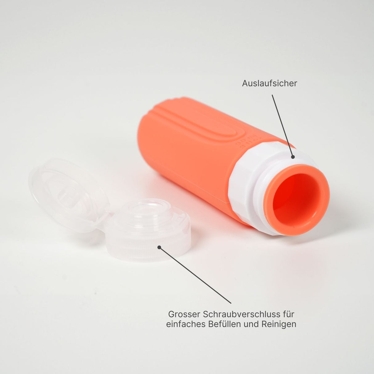 4er Set Quetschflaschen Shampoo-Behälter Squeeze-Flasche Reiseflaschen Silikonbehälter