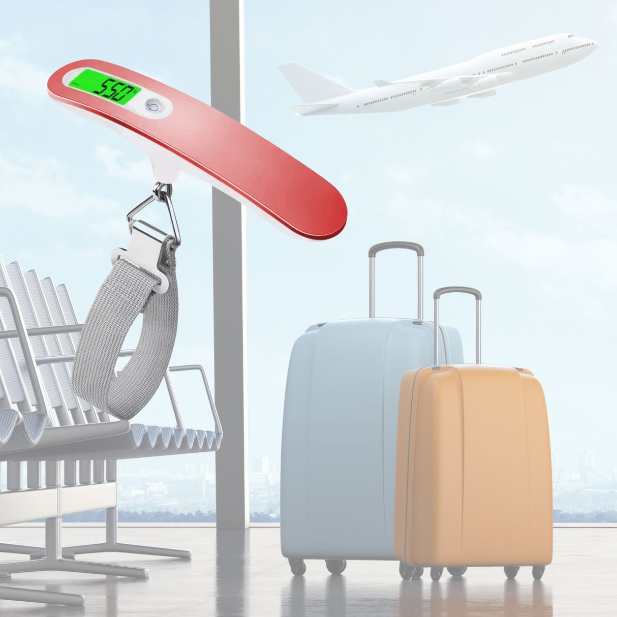 Digitale Reisewaage Kofferwaage Gepäckwaage Handwaage Hängewaage