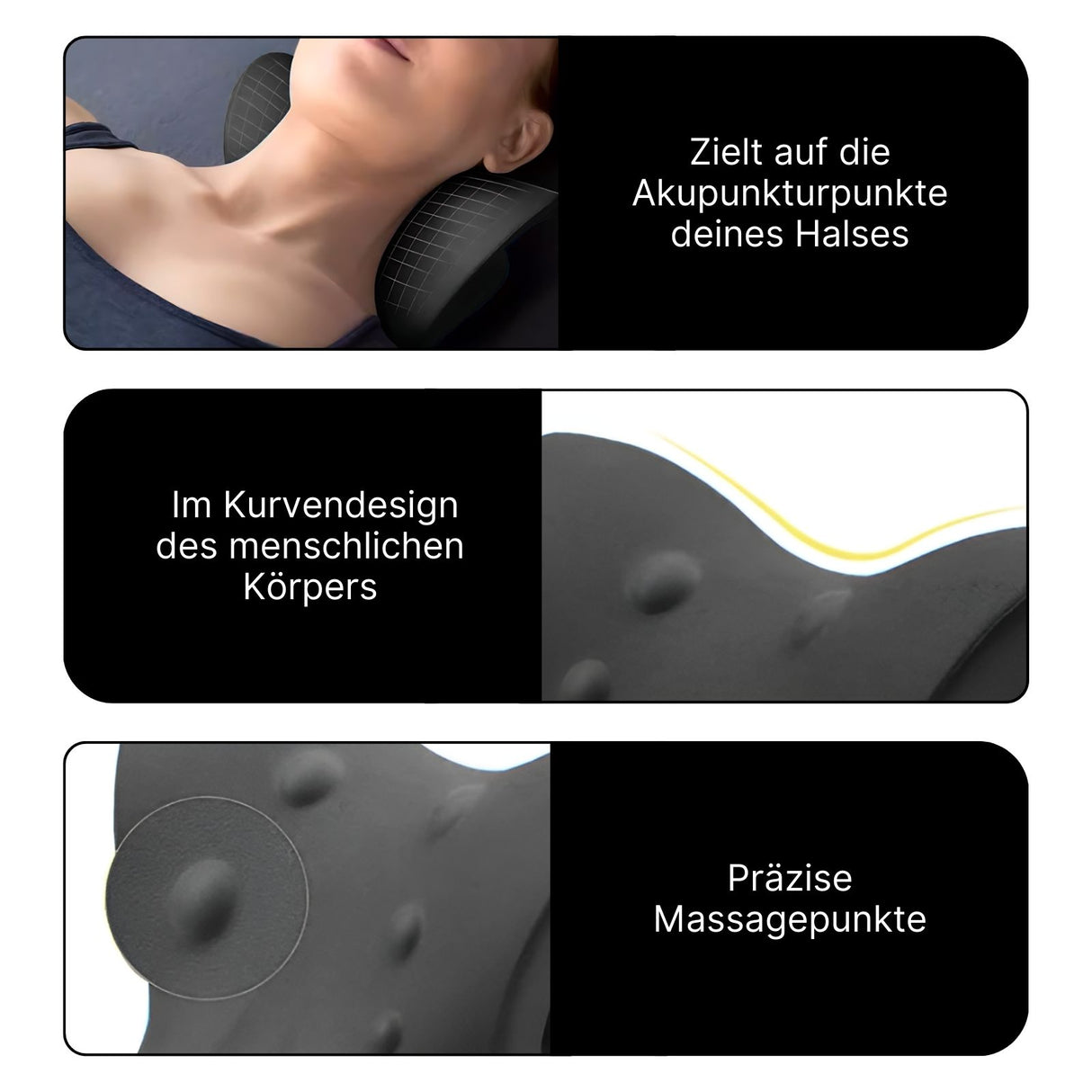 Nackenstützkissen Massagekissen Nackenkissen Nacken-Massagekissen Nackenstütze