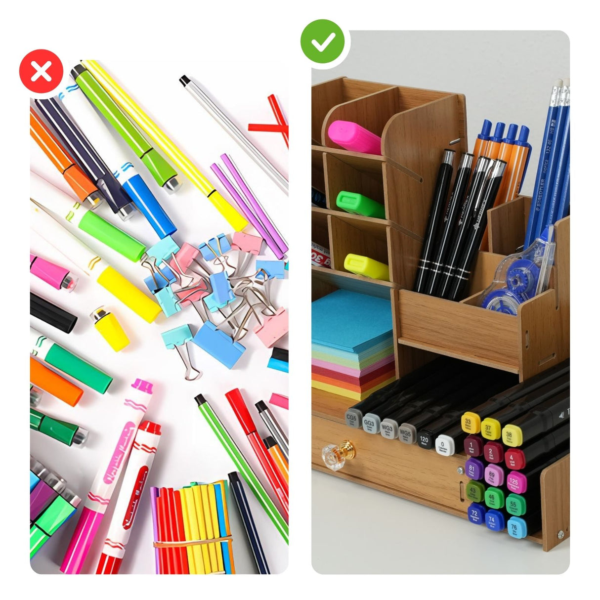 Bürotisch-Stifthalter Stiftebox Pen Desk-Organizer Stiftaufbewahrung Schreibtisch-Organizer