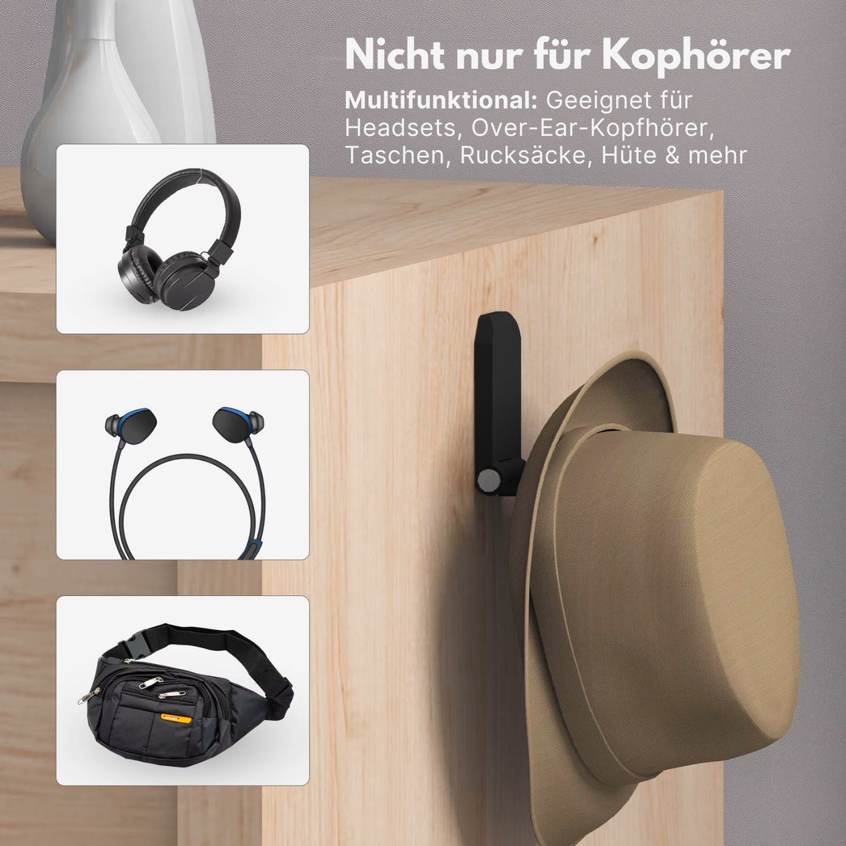 Kopfhörer-Halter Headset-Halterung Aufhängung Headset-Haken