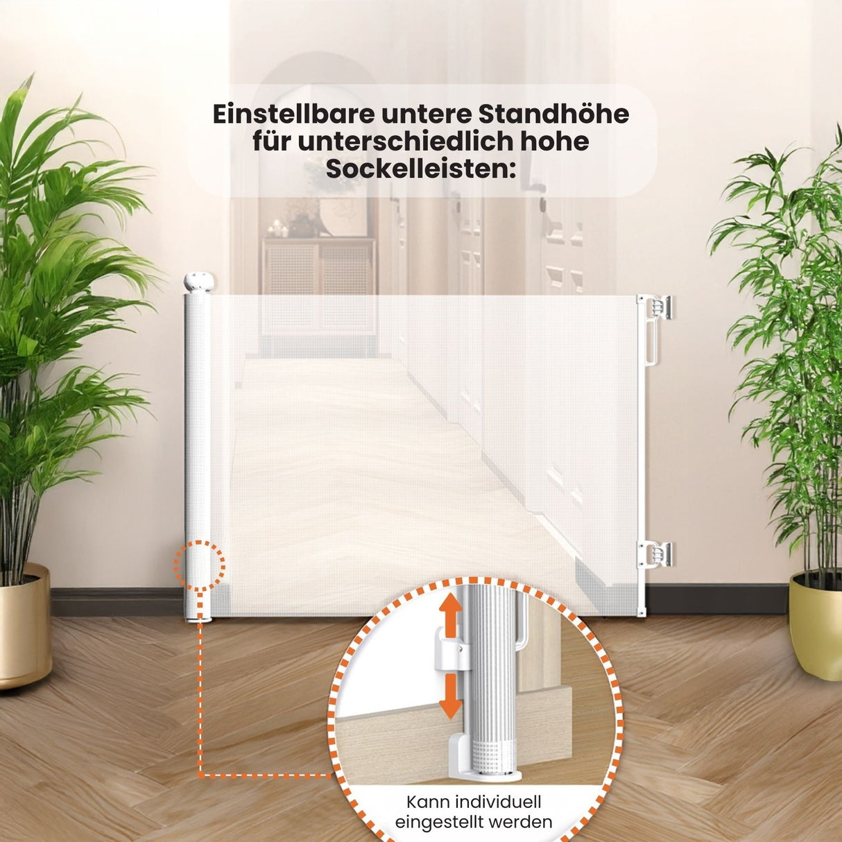 Tür-Barriere Schutzgitter Treppenschutzgitter Absperrgitter