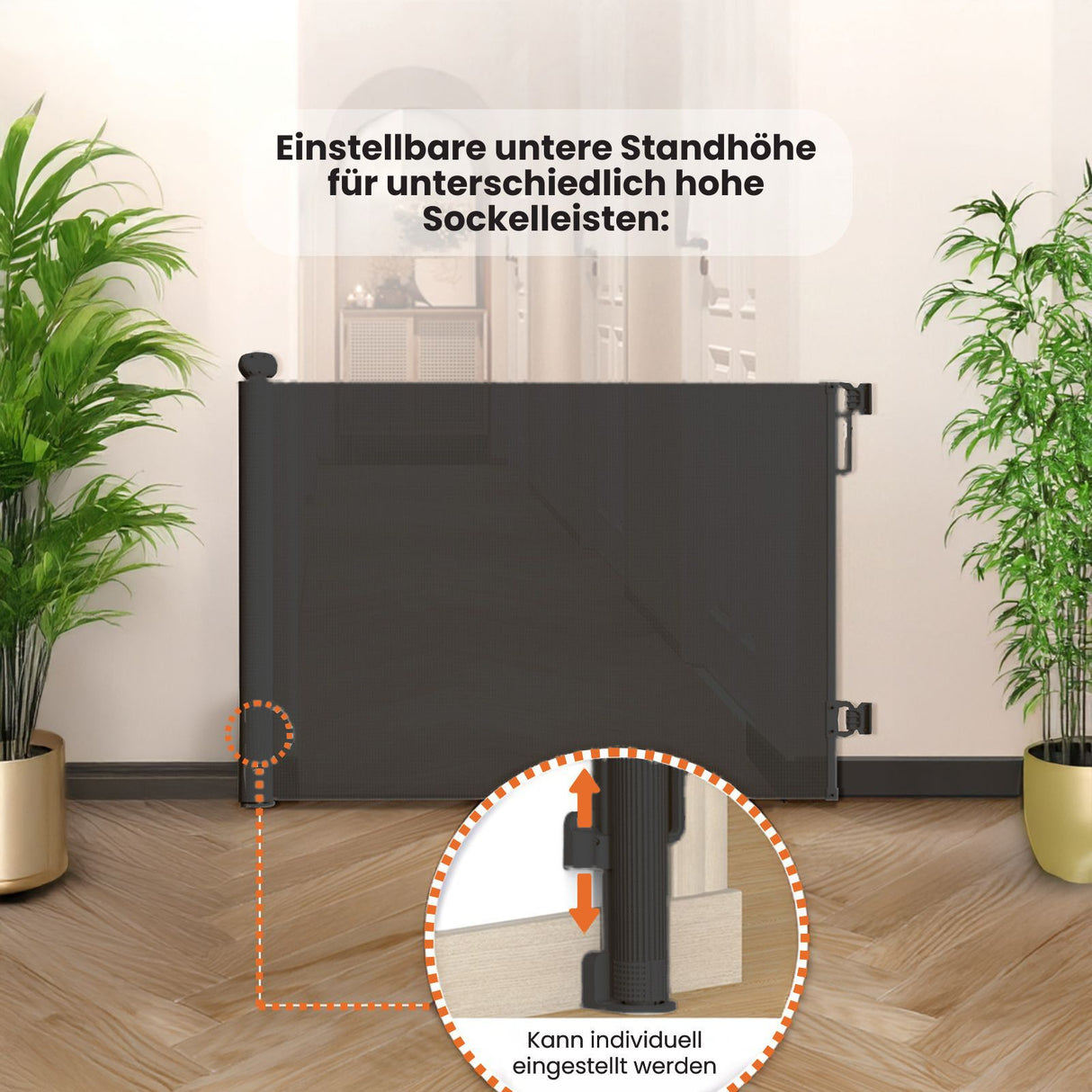 Absperrgitter Schutzgitter Tür-Barriere Treppenschutzgitter