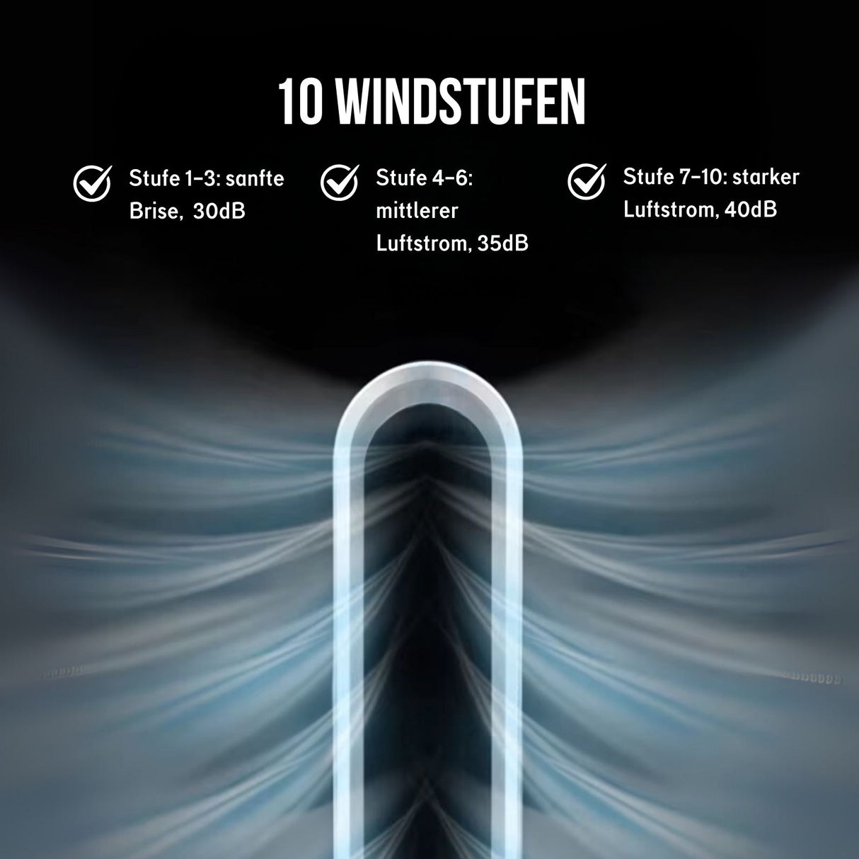 Turmventilator Hot & Cool Standheizer Standventilator Säulenventilator