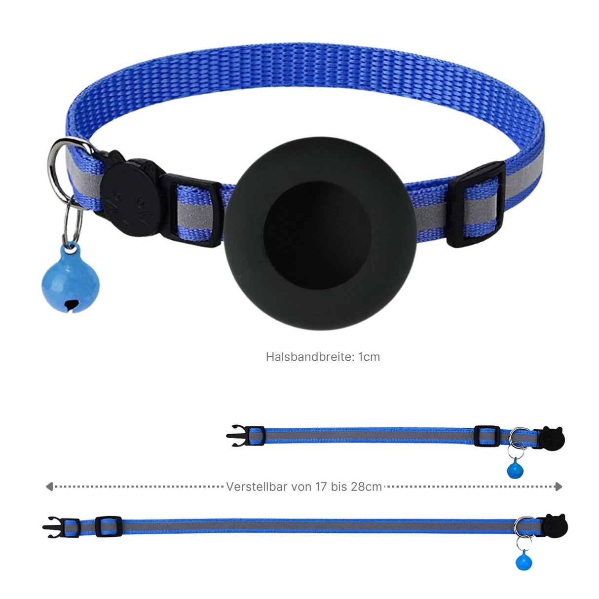 Hundehalsband mit Airtag-Halterung Halsband Katzenhalsband