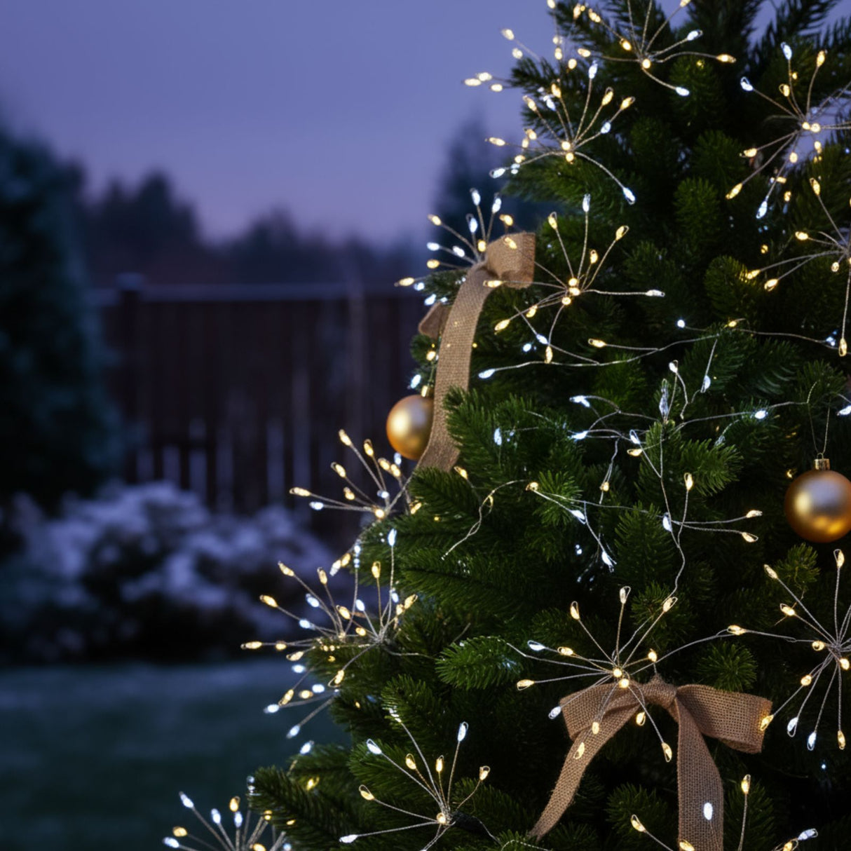 LED Solar-Lichterkette 8.6m Cluster-Lichterkette Büschellichterkette