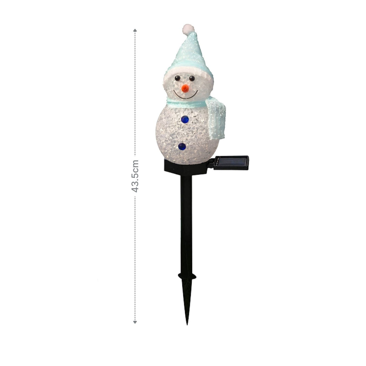 LED Solarlampe Schneemann Solarleuchte Gartenbeleuchtung Dekoleuchte