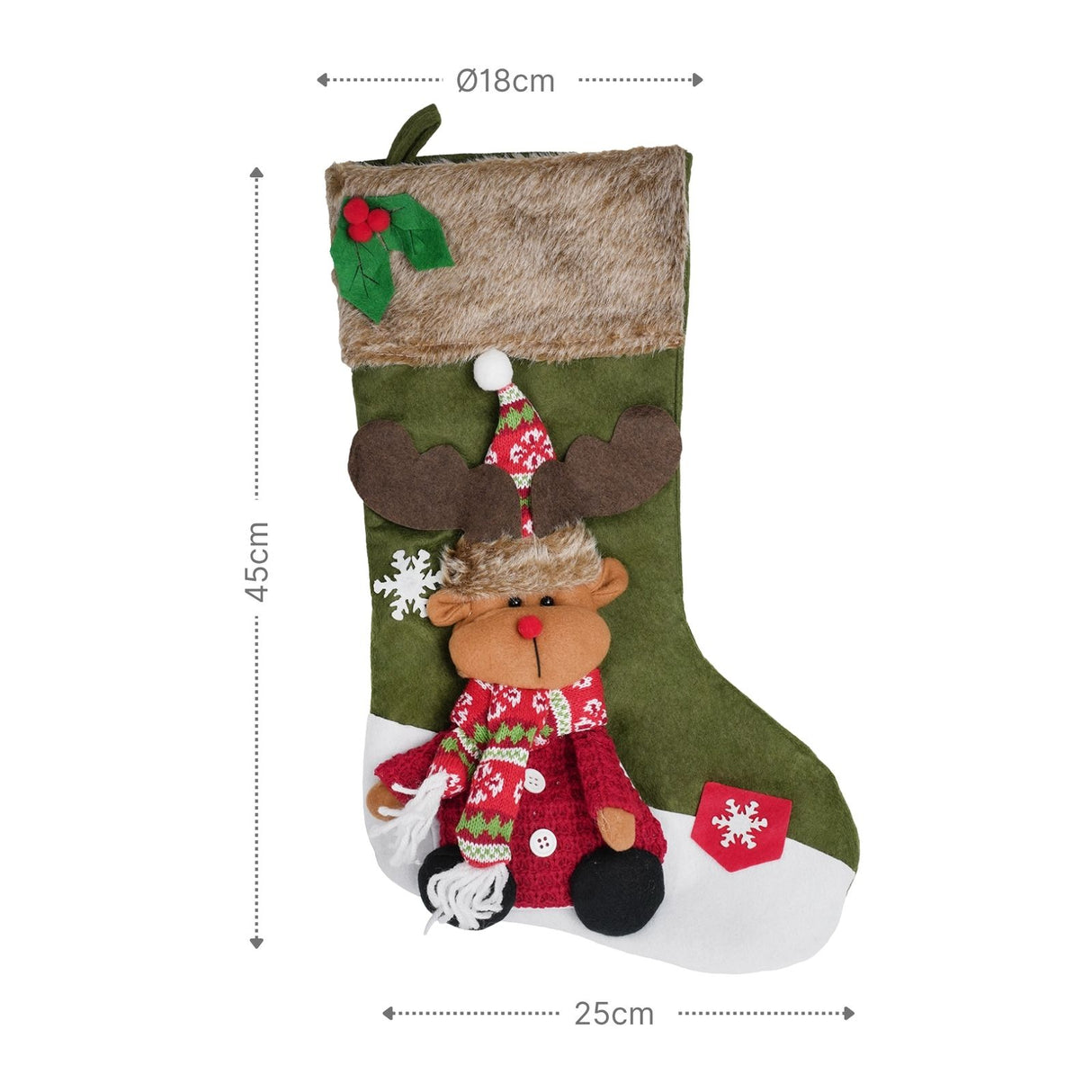 Weihnachtsstrumpf Weihnachtsdeko Weihnachtsstiefel Nikolausstrumpf