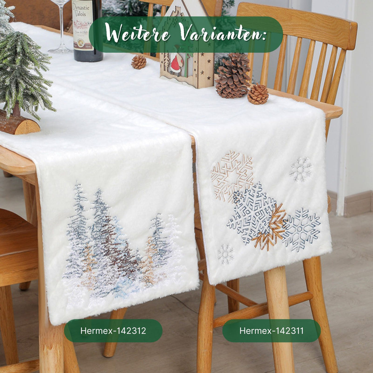 Tischläufer Tischdeko Tischdecke Tischband Weihnachtsdeko Deko-Läufer