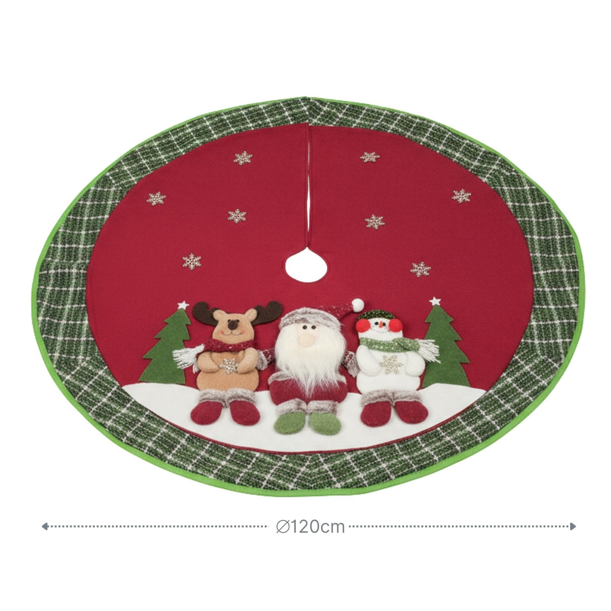 Christbaumdecke Weihnachtsbaum-Teppich Tannenbaum-Rock Baumunterlage