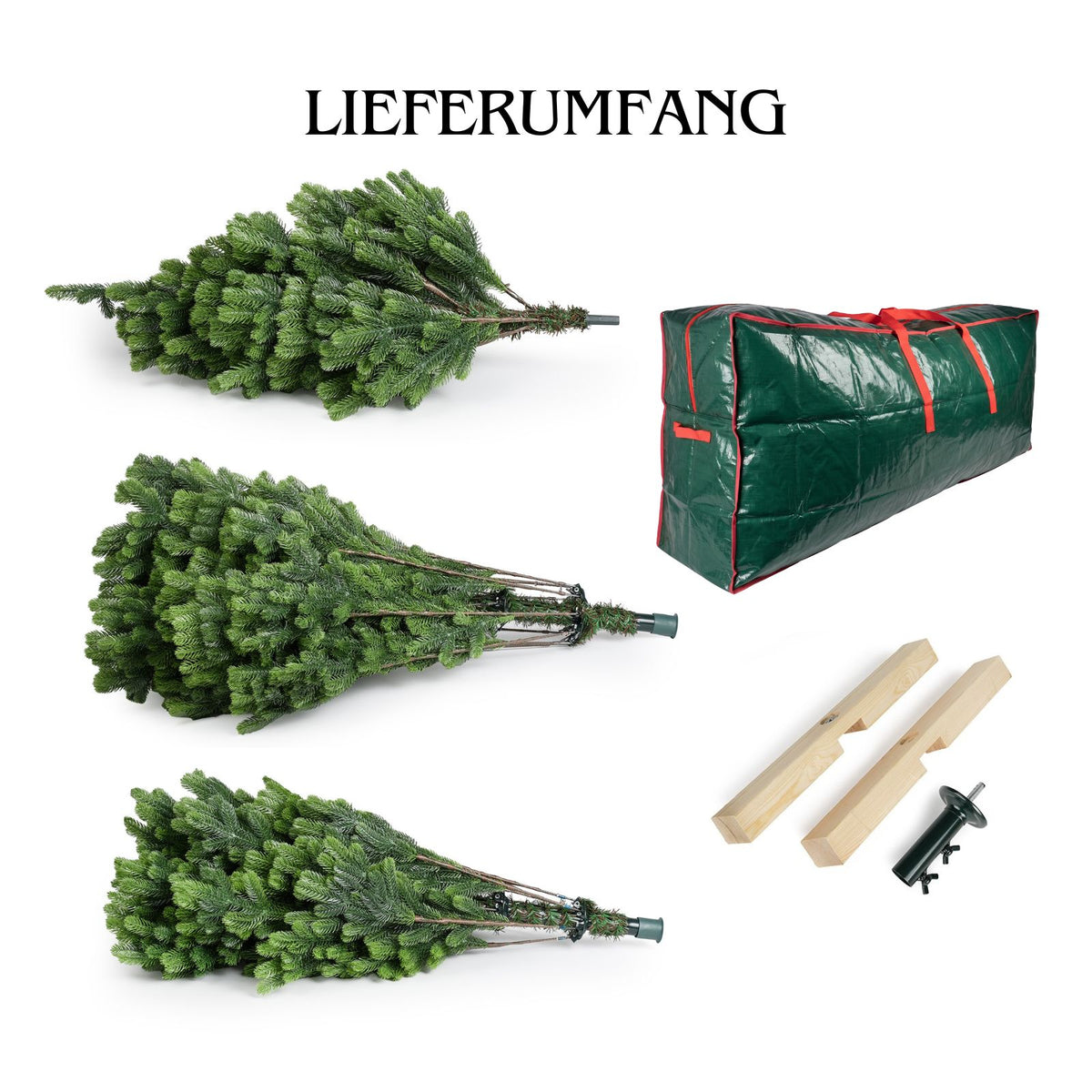 Weihnachtsbaum 180cm mit Tasche Christbaum Tannenbaum Tanne Xmas-Baum
