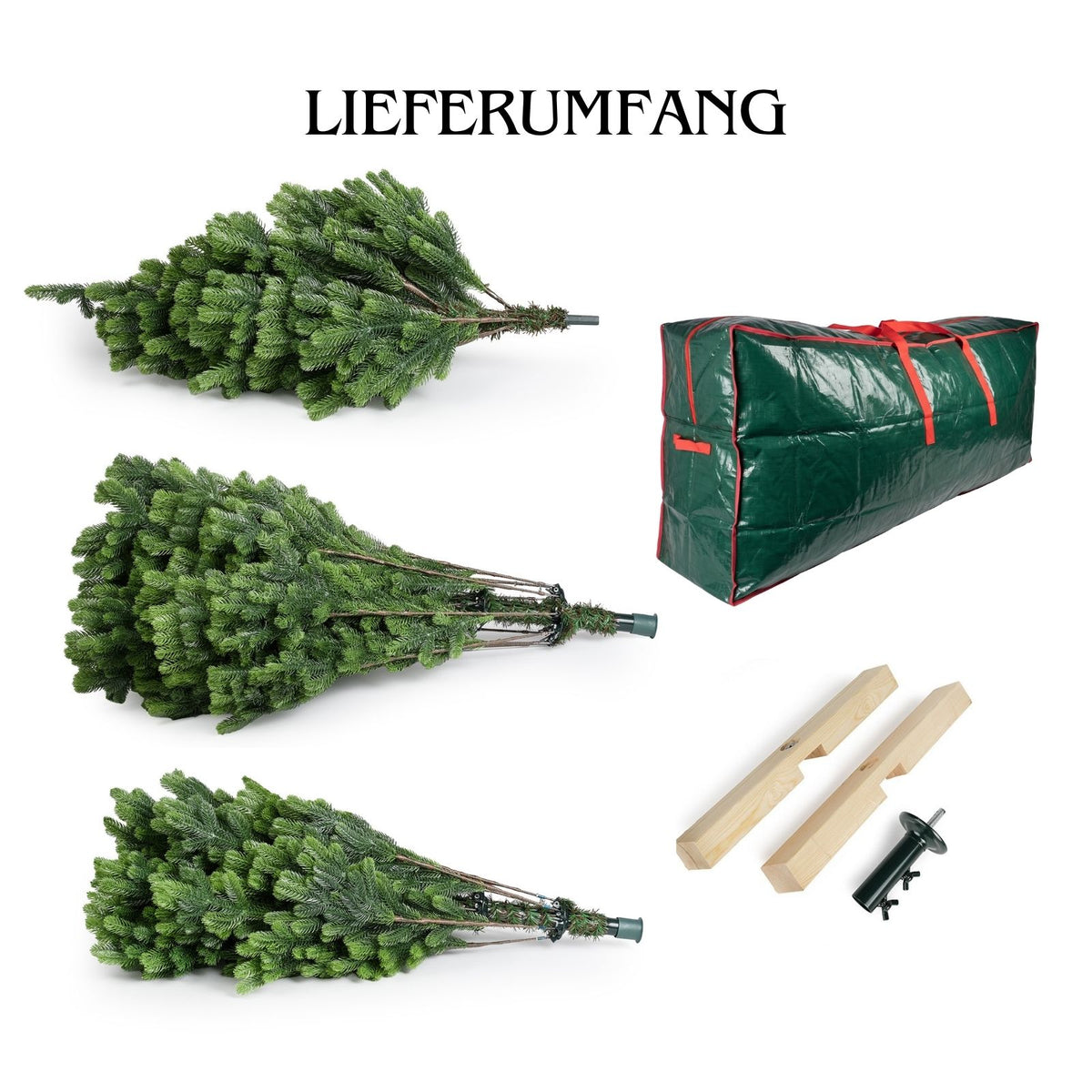 Weihnachtsbaum 210cm mit Tasche Christbaum Tannenbaum Tanne Xmas-Baum