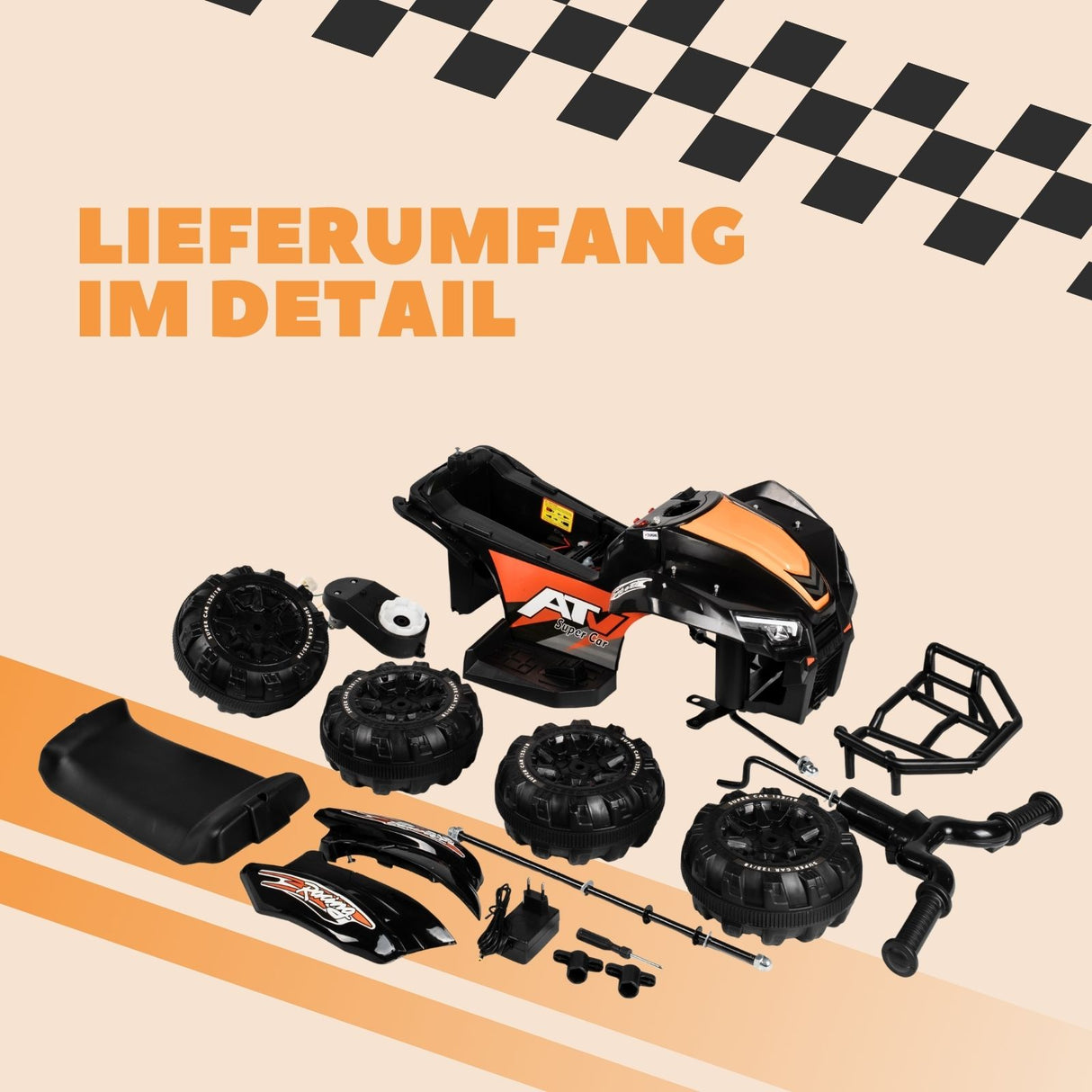 Elektro-Quad für Kinder Elektrofahrzeug Kinderfahrzeug Spielzeug ATV