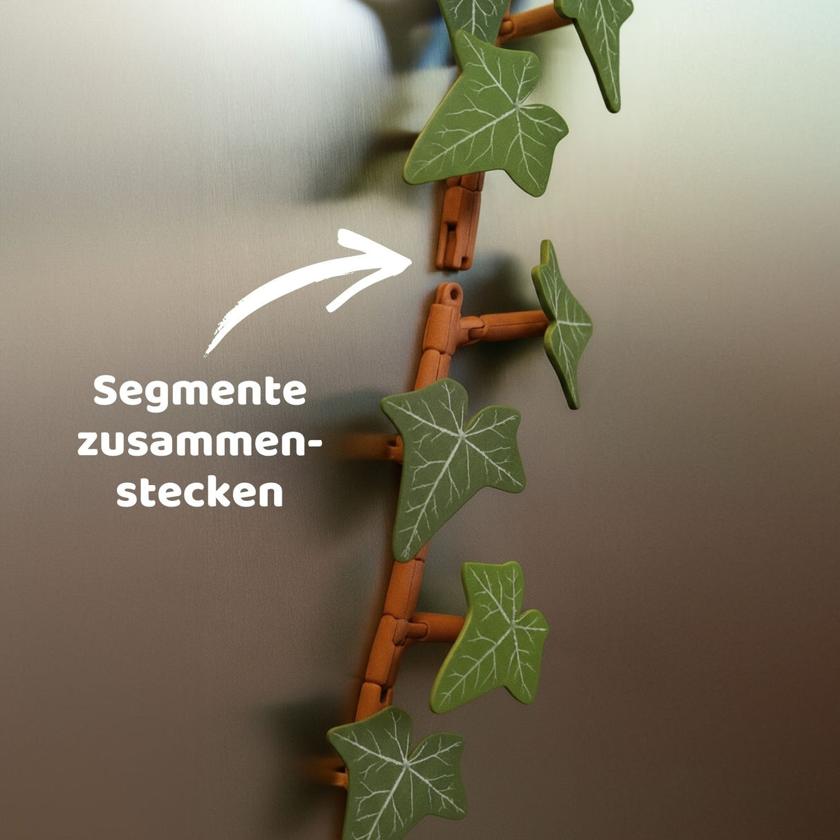 23-tlg. 3D Efeu-Kühlschrankmagnet-Set Magnet Efeuranken-Deko