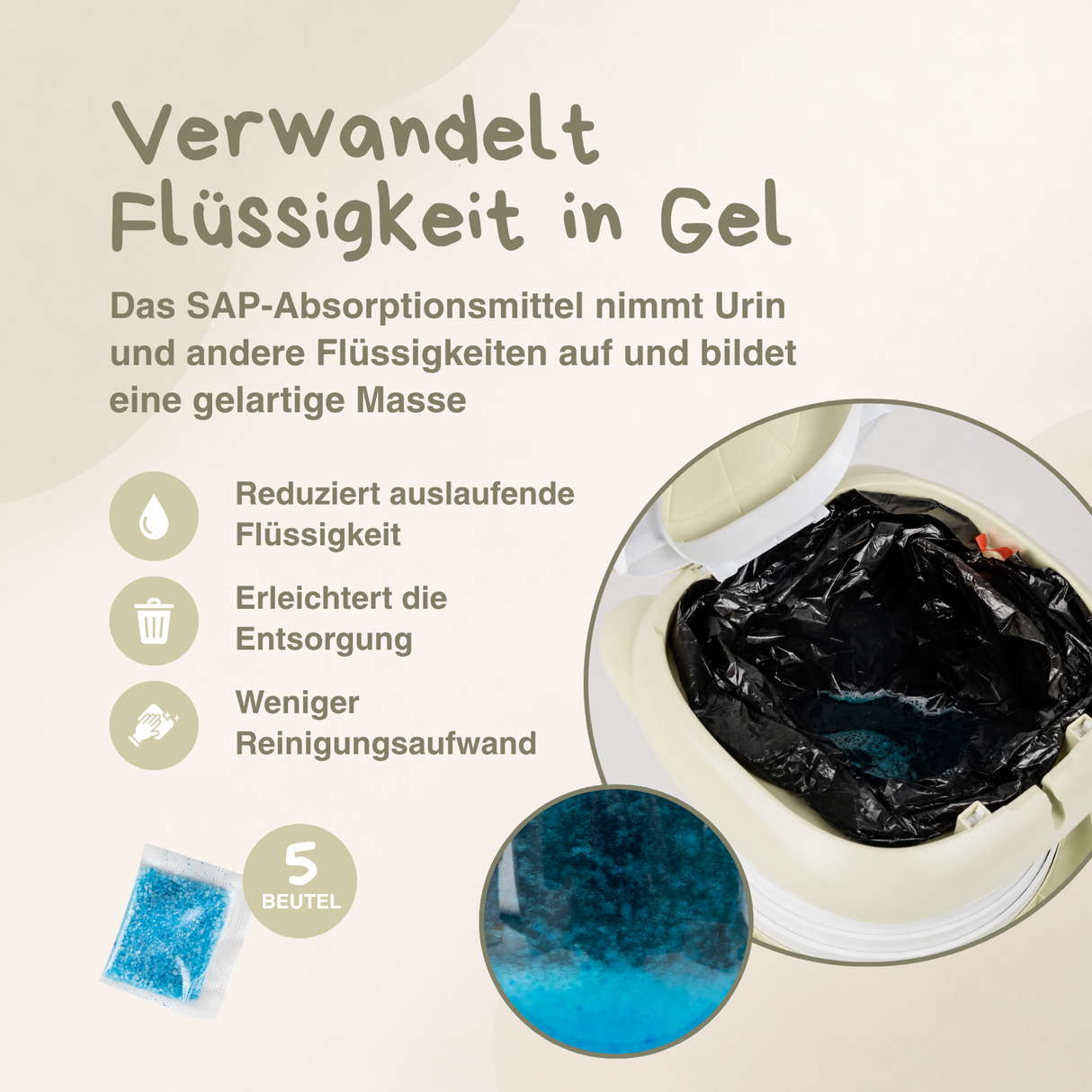 Tragbare Kindertoilette Bär Reise-Töpfchen Toilettentrainer Toilette