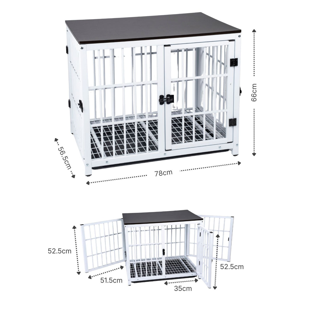 Möbel-Hundekäfig Grösse M Hundebox Haustierkäfig Beistelltisch
