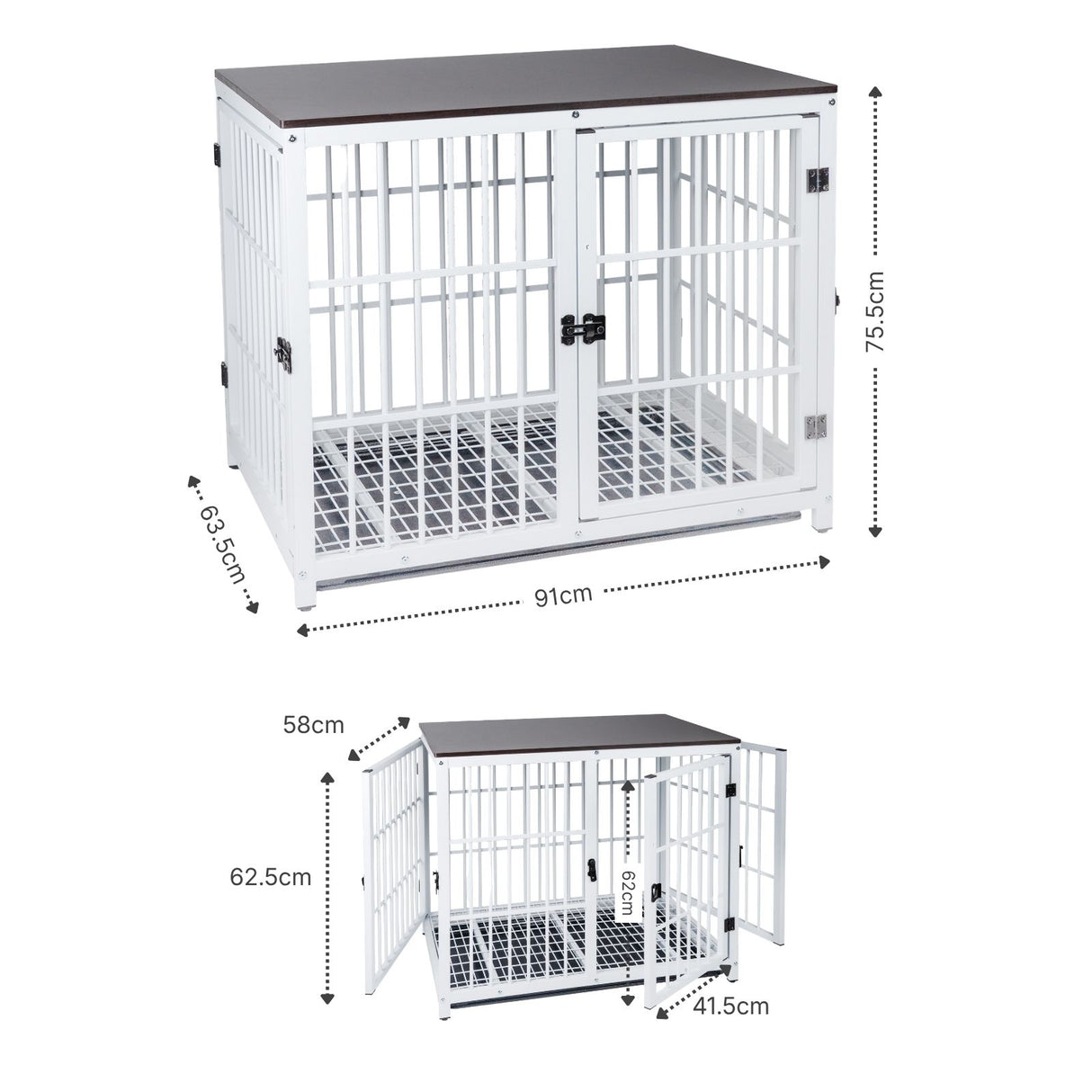 Möbel-Hundekäfig Grösse L Hundebox Haustierkäfig Beistelltisch