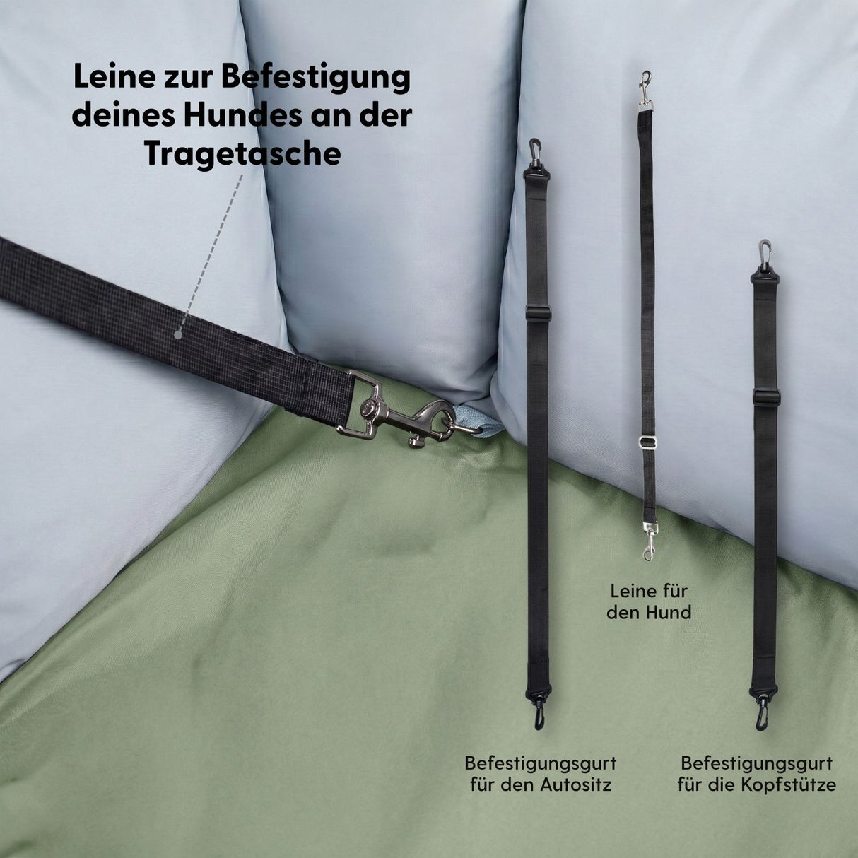 Hunde-Transporttasche Hundeautositz Tragetasche für Hunde Hundetasche