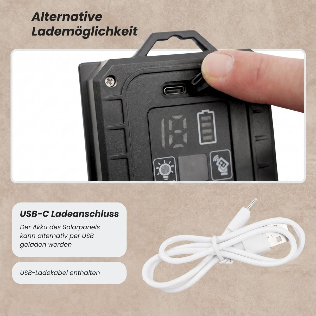 LED-Hanfseil-Dekoleuchte 5m Gartenbeleuchtung Solarleuchte Gartenlicht