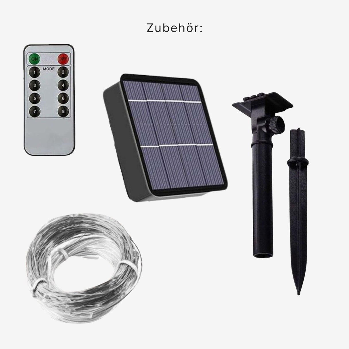 LED-Solar-Leuchtgirlande 22m Outdoor-Dekoleuchte Gartenbeleuchtung