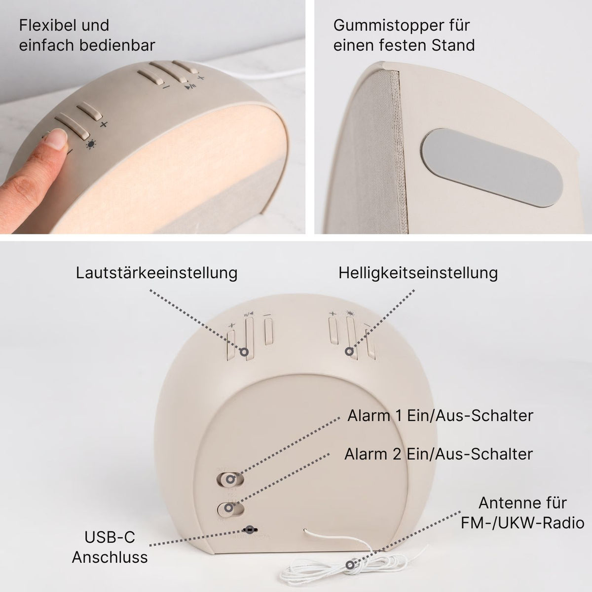Wake-Up-Light Aufwachlicht Lichtwecker Sonnenaufgangswecker Wecklicht