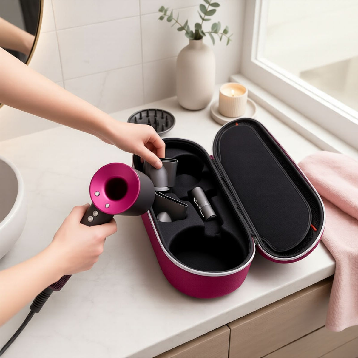 Alternative Aufbewahrungstasche für Dyson Supersonic Föhn-Schutztasche