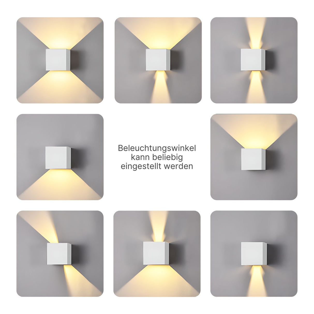 LED-Fassadenleuchte Wandleuchte Wandstrahler Wandlampe Up-Down-Wandleuchte