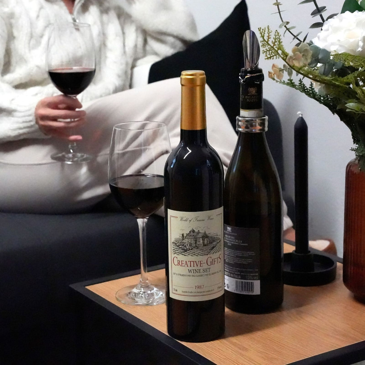 Flaschenöffner-Set Weinöffner Weinausgiesser Korkenzieher Weinstopper