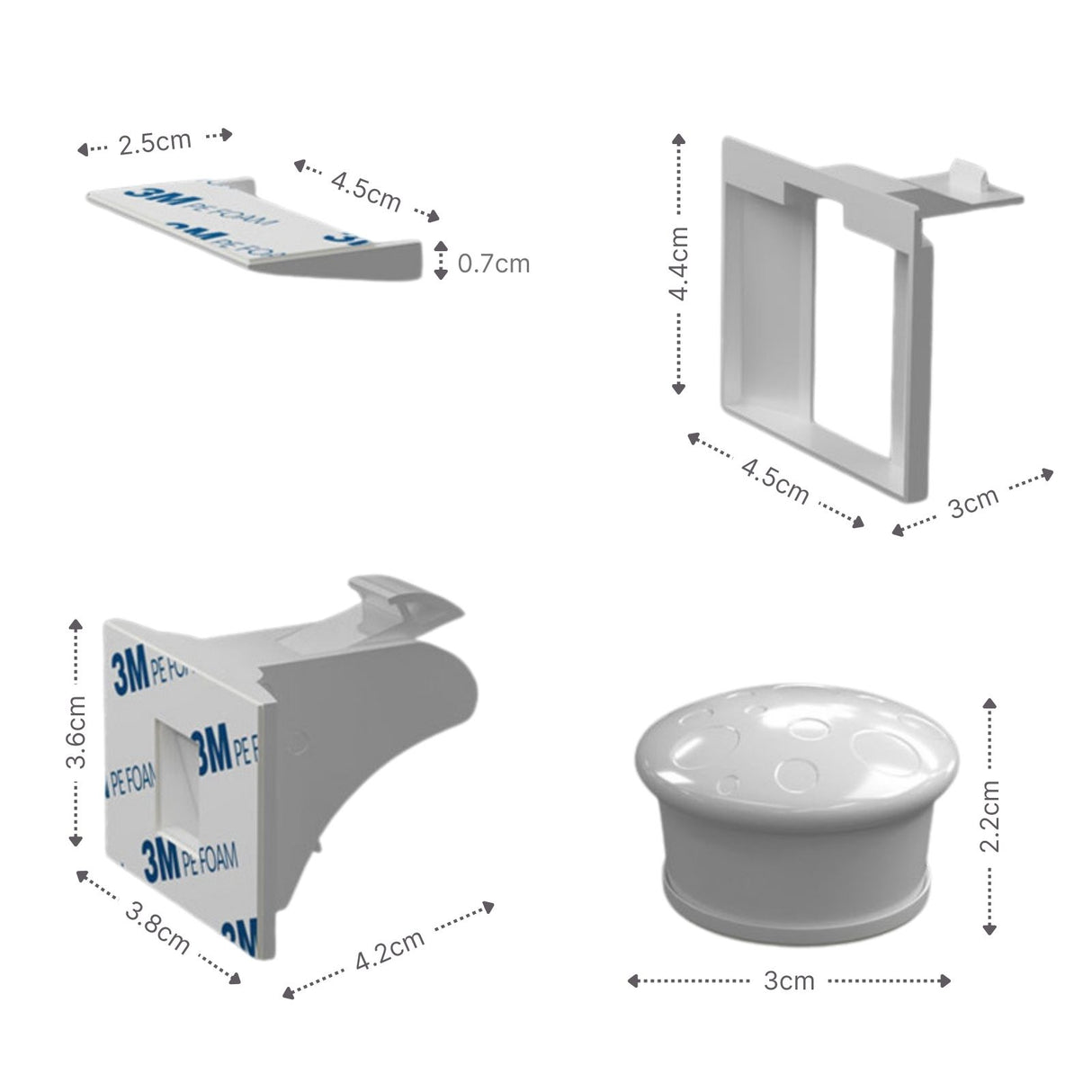 Magnetisches Sicherheitsschloss-Set Schranksicherung Schrankschloss Kindersicherung