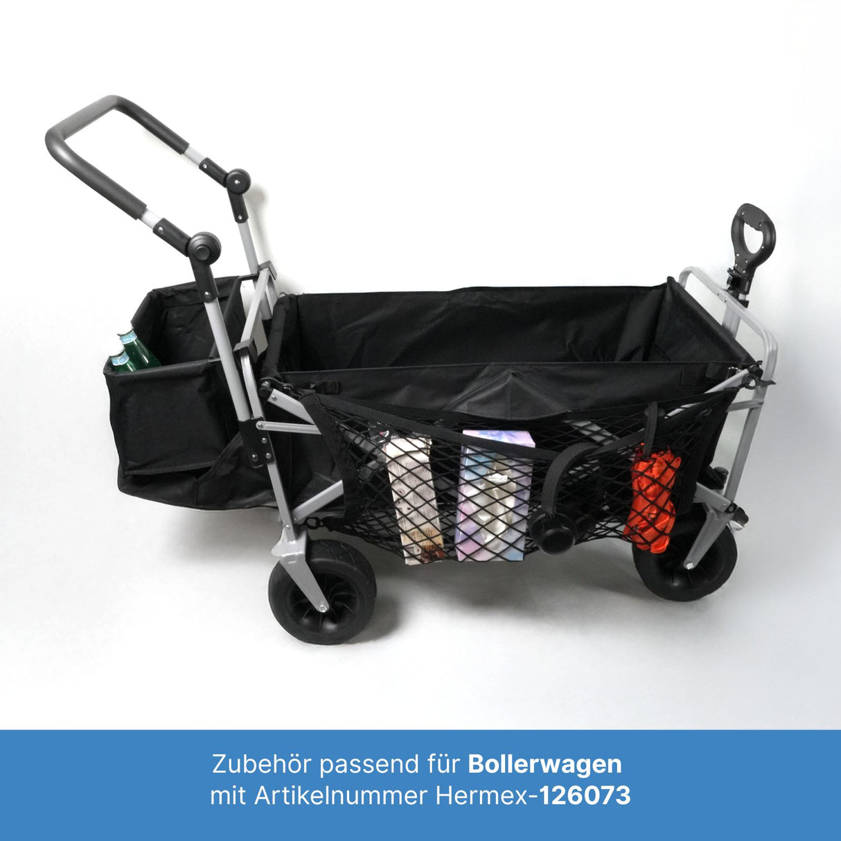 Netztasche für Bollerwagen 126073 Aufbewahrungstasche Seitentasche
