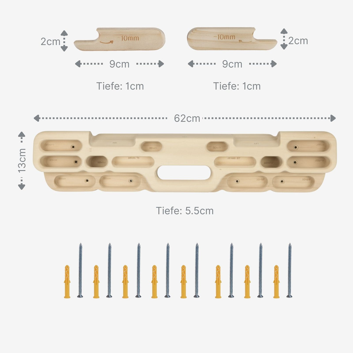 Hangboard Kletterbrett Fingerboard Kletterzubehör Trainingsboard