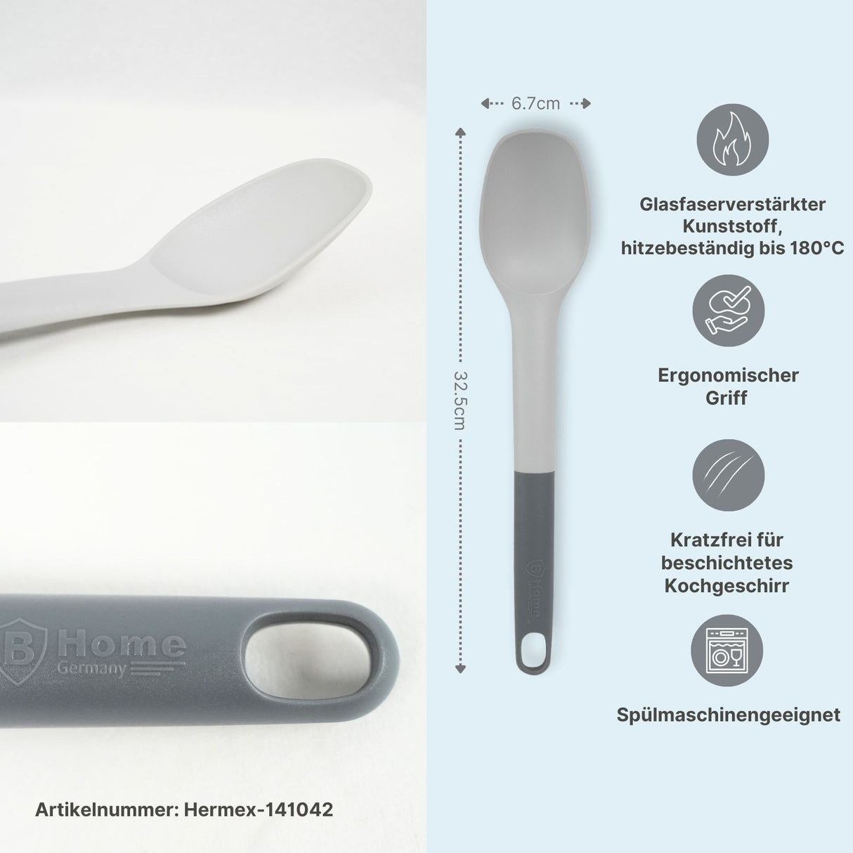 6-tlg. Kochlöffel-Set Küchenzubehör Kochbesteck Küchenwerkzeug