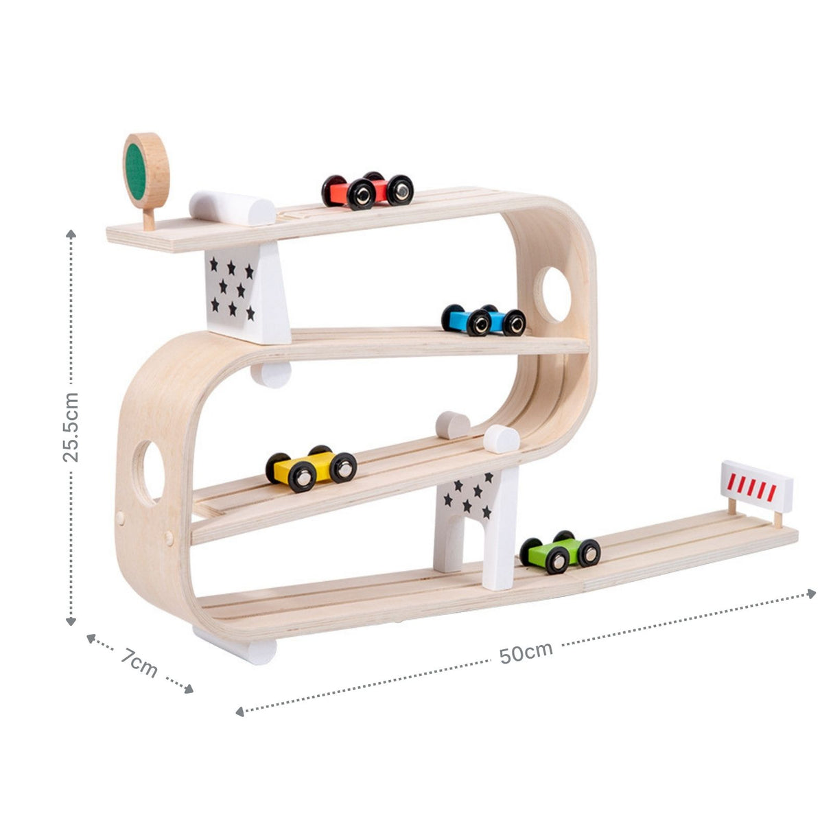 Holz-Rollbahn Kugelbahn Kinderspielzeug Murmelbahn Holzspielzeug